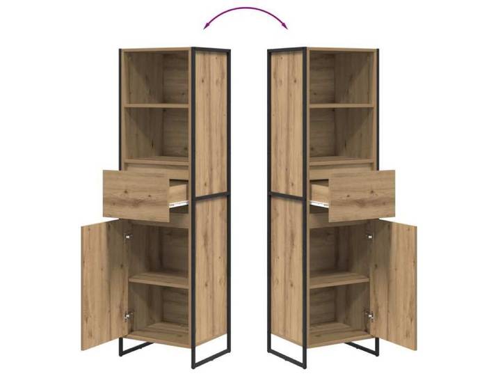 Rangement de cuisine - Bibliothèque Chêne artisan 43x36x150.5 cm Bois d'ingénierie - Buffet Vaisselier Rangement@991797