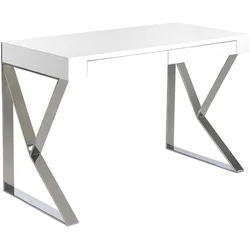 AC ANGEL CERDA Angel Cerdá  Bürotisch in Weiß und Stahl 3014C