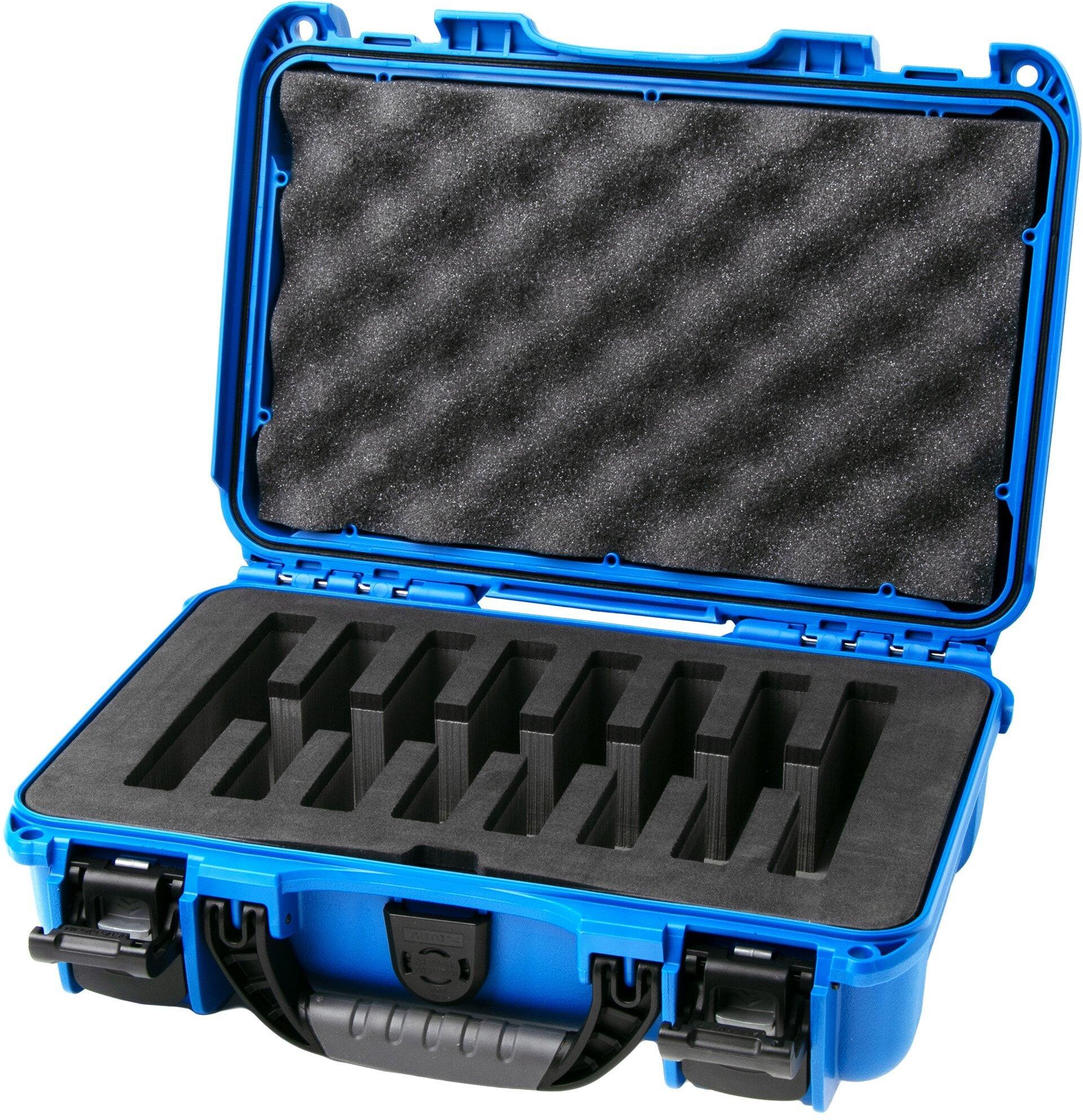 Nanuk 909 valigetta con inserti in schiuma per 8 coltelli, blu