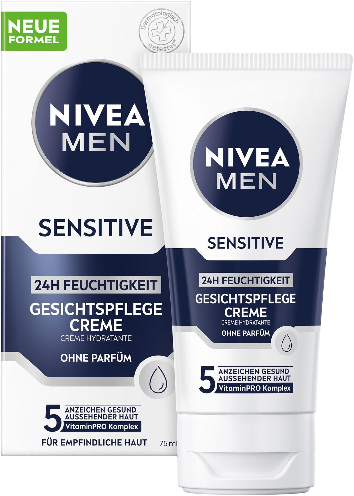NIVEA MEN SENSITIVE 24H FEUCHTIGKEIT GESICHTSPFLEGE Gesichtscreme 75,0 ml 88818