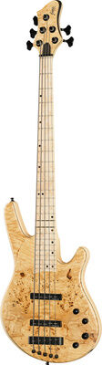 Franz Bassguitars Wega 5 Poplar Burl Premium naturel