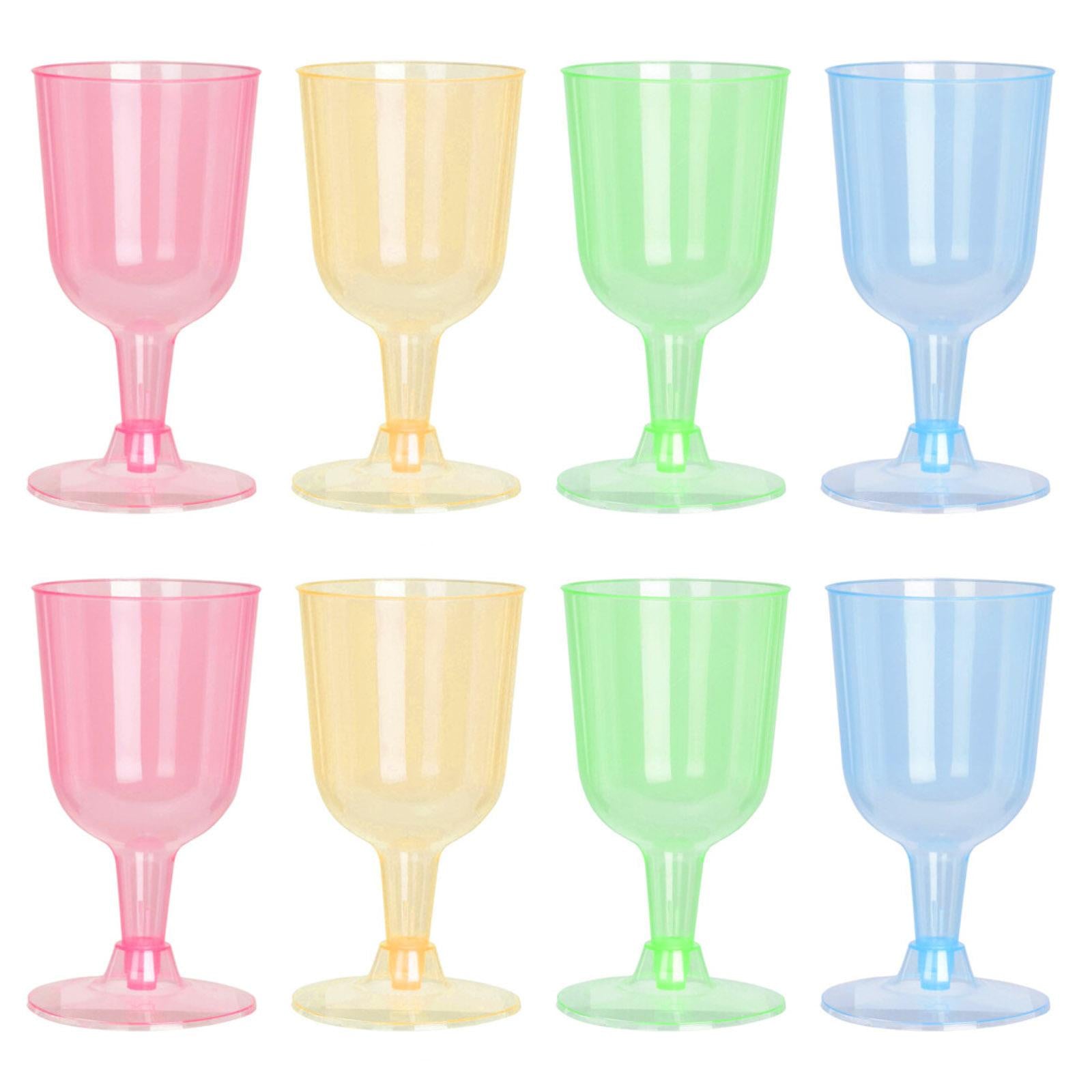 32 Herbruikbare plastic wijnglazen van 160 ml voor feestjes en kamperen
