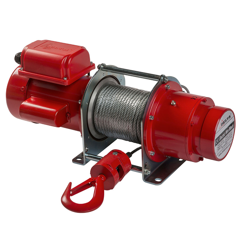 Delta Hoisting DELTA Elektrische Drahtseilzugwinde DPS - 230V - Zugkraft 0,3t Zugbereich 28m