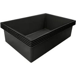 Ubbink Teichschale Fertigteich Victoria Quadro 7 Kübel rechteckig 980 l schwarz