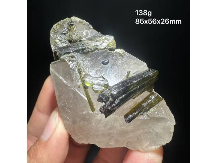 Tourmaline 100% naturelle, quartz vert, pierre brute, cristal de guérison du Brésil