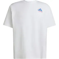 ADIDAS Herren T-Shirt RUNNING PARIS GRAFIK, Größe XXL in Pink Pink