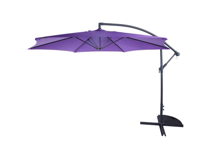 Xora Ampelschirm, Lila, 300x300 cm, UV-beständig, Sonnenschutz, Sonnenschirme