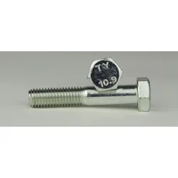 DIN 931 Stahl 10.9 verzinkt M 12x90/30 - Sechskantschrauben Teilgewinde