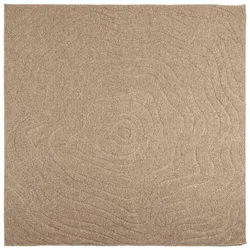 vidaXL Bereichsteppiche Moiré HUARTE Natur 240 x 240 cm Polyester