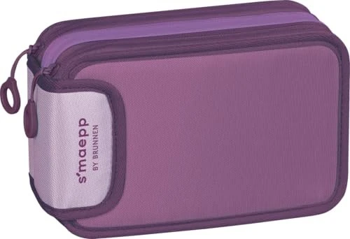BRUNNEN Federmäppchen befüllt s'maepp Sweet Colour Code lila 34-teilig, 20,0 x 7,5 cm