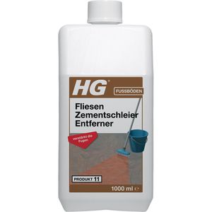 HG Steinreiniger Fliesen Zementschleier Entferner, für Fliesen und Steinplatten, 1 Liter