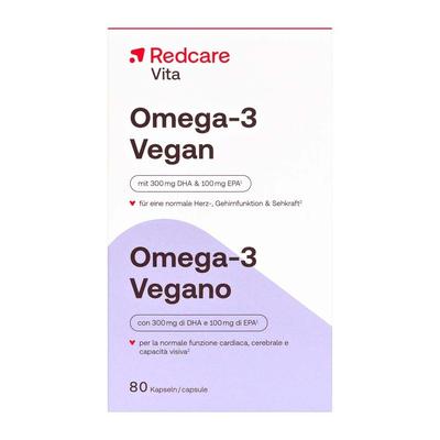 Redcare Omega-3 vegan Weichkapseln 80 St Kapseln