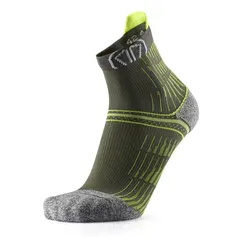 SIDAS Run Anatomic Comfort Ankle - Laufsocken - Green/Yellow - 39