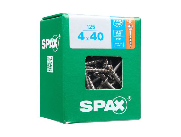 Spax Senkkopf-Holzschraube Torx 4 × 40 mm 125 Stück