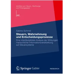 Steuern, Wahrnehmung und Entscheidungsprozesse, Fachbücher von Sabine Schmid
