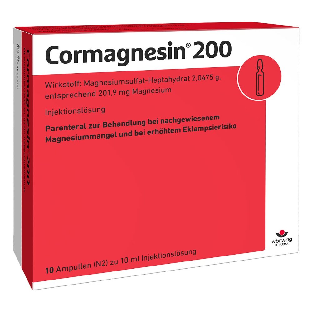 Wörwag Pharma GmbH & Co. KG Cormagnesin 200 Ampullen 04652395