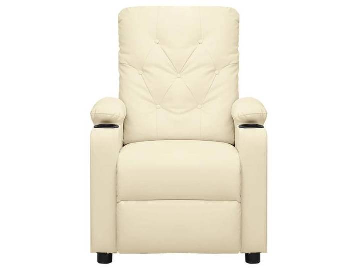 NEUF 2026  CHIC Fauteuil inclinable réglable SWEETY inclinaison manuelle Crème Similicuir 78.5x93x96.5 cm FF3771
