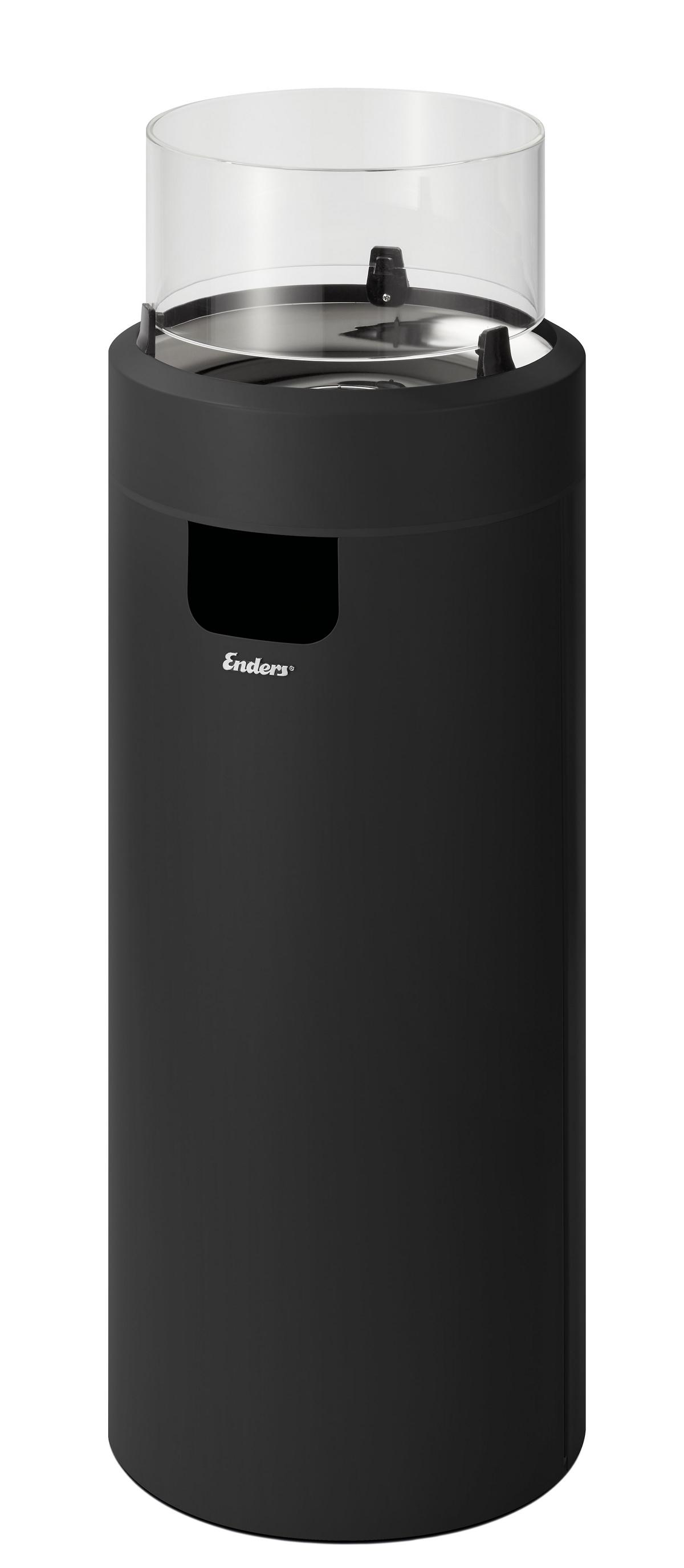 ENDERS Feuerstelle Nova LED L Black aus Stahl black/silver lackie 16901782