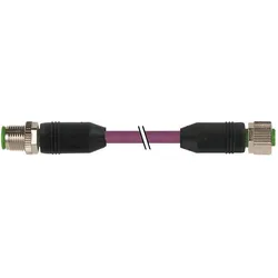 Murr Elektronik 7000-40531-8030300 Sensor-/Aktor-Steckverbinder, konfektioniert, Elektronikkabel + Stecker, Violett