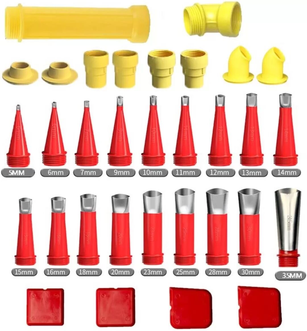 INF 32-teiliges Edelstahl-Dichtungsdüsen-Set - Applikator mit abnehmbarer Basis für Dichtungsfinish