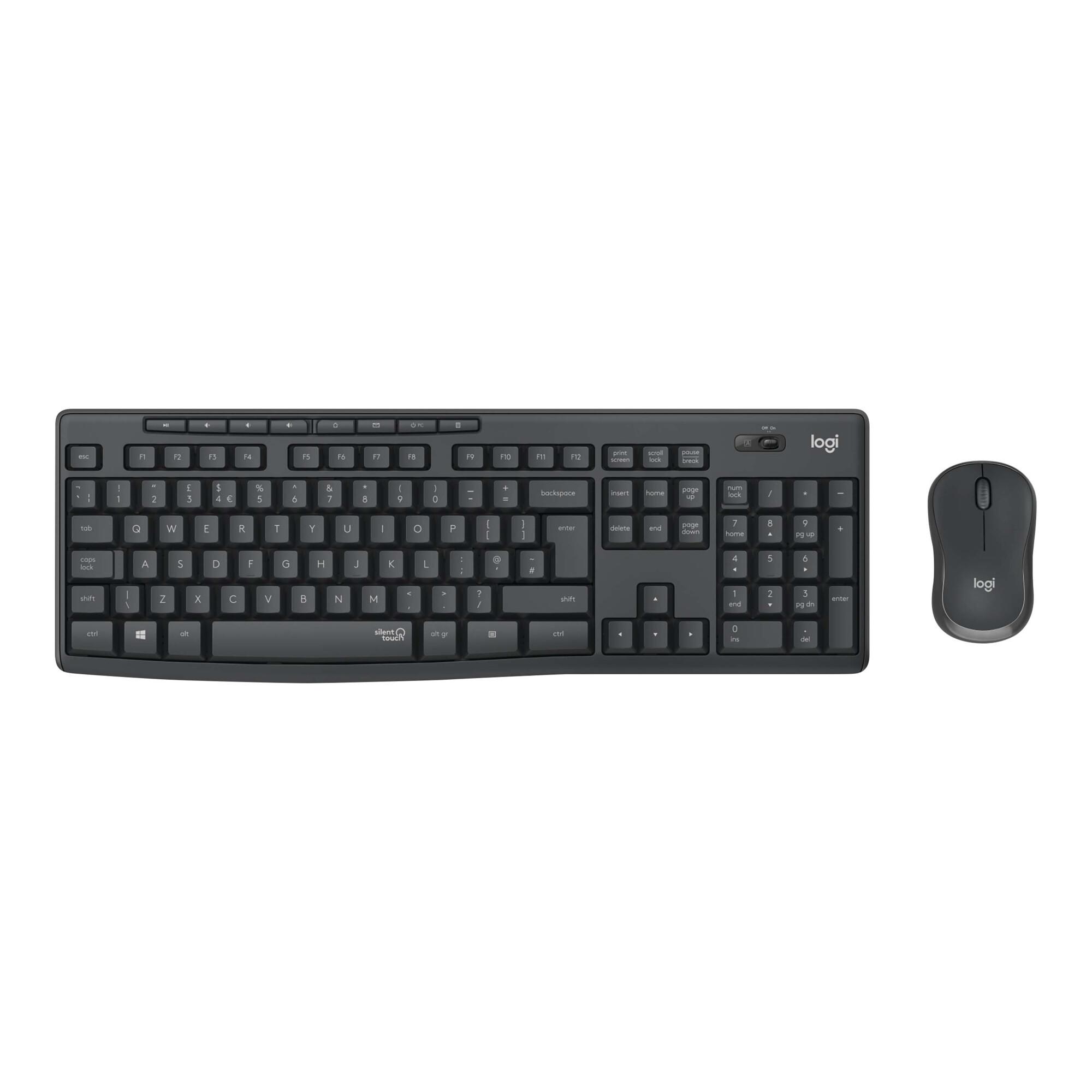 Logitech Tastatur/Maus Set SilentTouch,Wireless MK295 graf (920-009794)