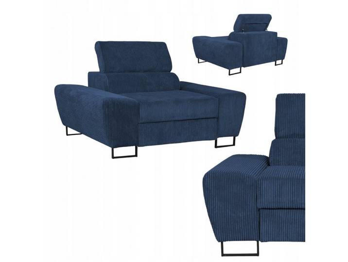 Family Meble Sessel Family Meble Savio Sessel navyfarbener Anafi-15-Cord 128x100 cm