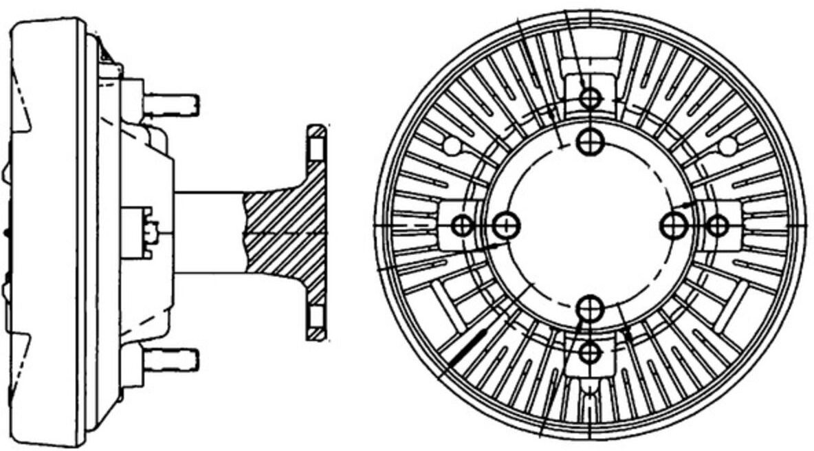 Kytkin, Jäähdyttimen Tuuletin Mahle Cfc 204 000p