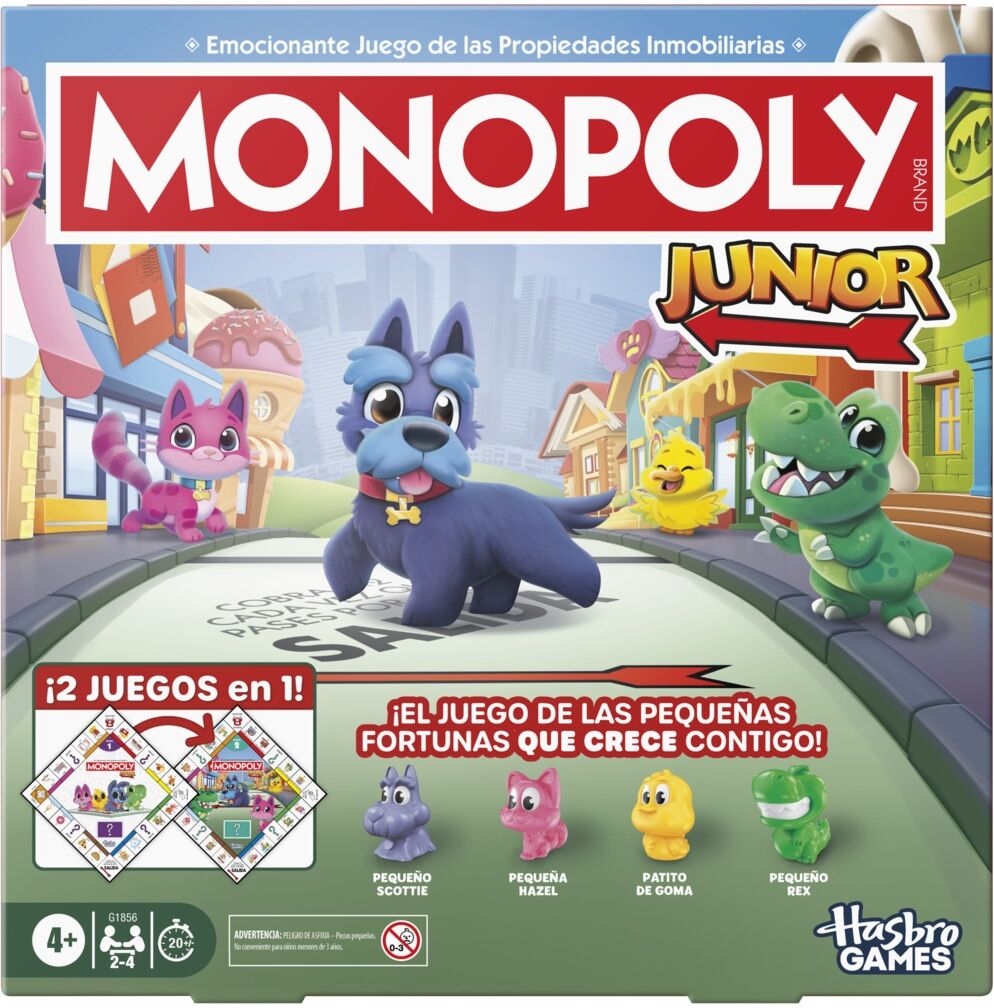 Hasbro Juego de mesa en familia Monopoly Junior .