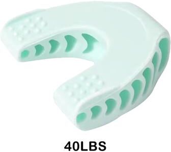Smart Shopping Spot U Shape Silicone Jaw Exerciser Jawline Trainer For Facial Muscle & Neck Toning light Blue