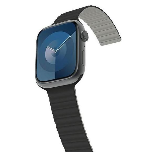 Araree pasek Silicone Link Apple Watch 38/40/41mm czarno-szary/black-gray AR70-01908A (Silicon, Silikon) (AR70-01908A)