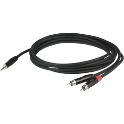 DAP FLX30 - Stereo mini-jack to 2 RCA male 1,5m versenkter Anschluss