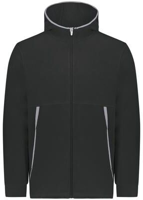 Augusta Sportswear 6859 Youth Chill Fleece 2.0 Full Zip Hoodie in Black size XS   Polyester