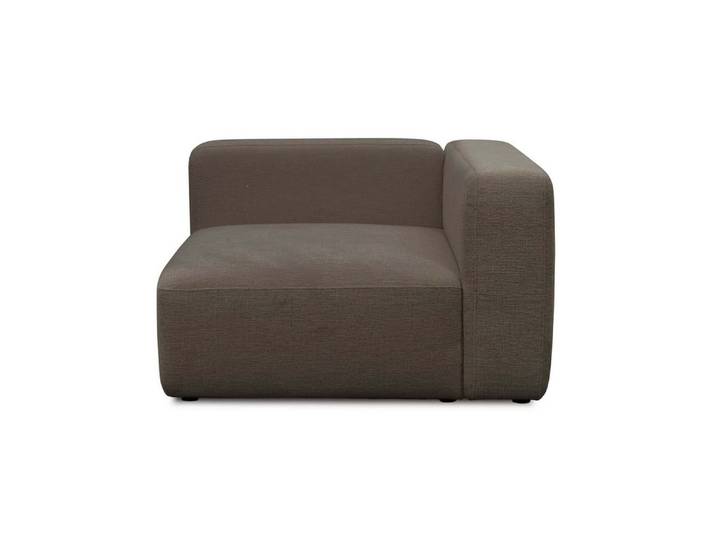 mokebo Ecksofa Sofa Module 'Cubo', in Braun Chenille, Eckteil rechts, jederzeit erweiterbar, kein Aufbau erforderlich