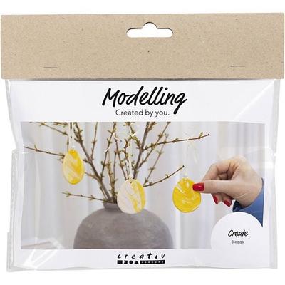 Creativ Company Mini Kreativ Set Modellieren, Ei., Hellgelb, Pastellfarben