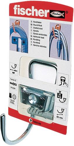 Fischer 078004 Rundhaken RH Metall 1St.