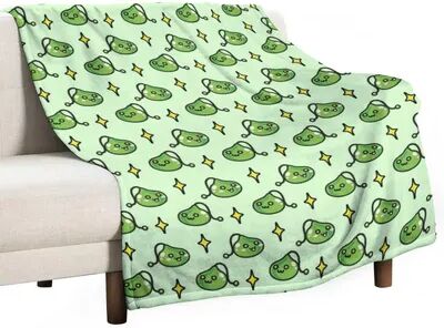 Shop Station MapleStory Slime Fluffy Throw Blanket Ultra Soft Anime Blanket For Sofa, Bed & Cozy Lounging green 39.37 59.06 In