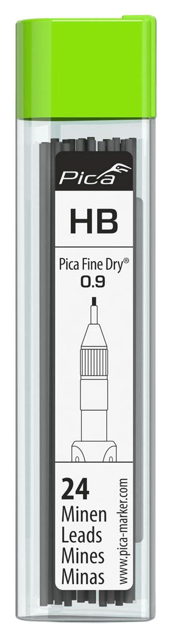 Pica Fine Dry Ersatzminen für Tieflochmarker-Bleistift 0.9 mm graphite 7030