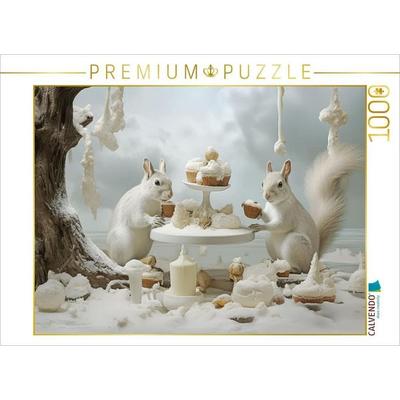 CALVENDO Puzzle Tabelle der Nachspeisen | 1000 Teile Lege-Größe 64x48cm Foto-Puzzle für glückliche Stunden