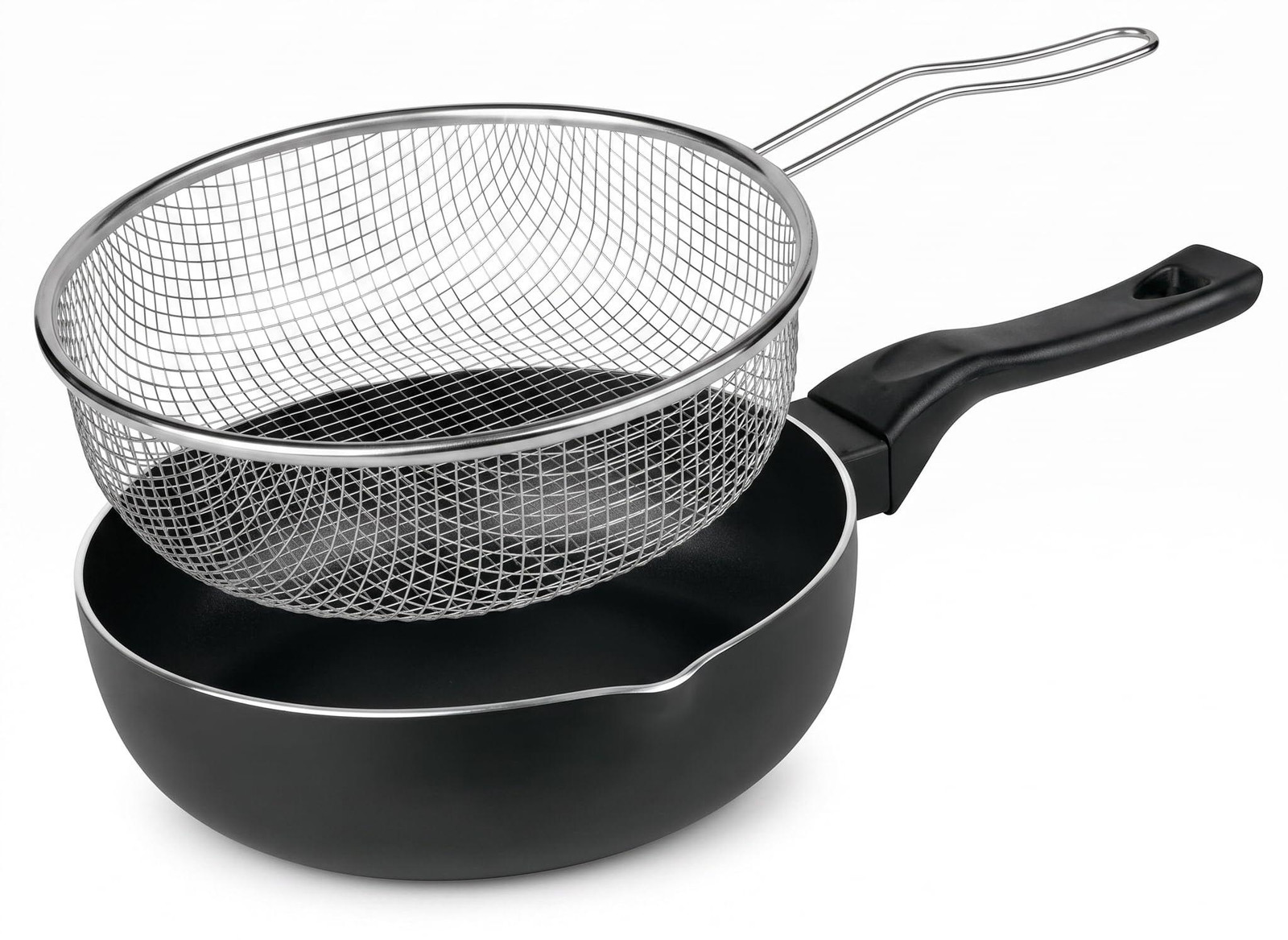 Dripio Friteuse met mand, inductie, zwart, 28 cm