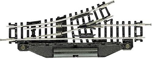 Fleischmann 22249 N Gleis (ohne Bettung) Weiche, elektrisch, links 104.2mm 24° 194.6mm 1St.
