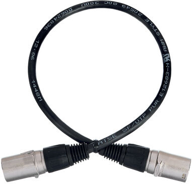 pro snake CAT 5e Profi 0,5m Schwarz