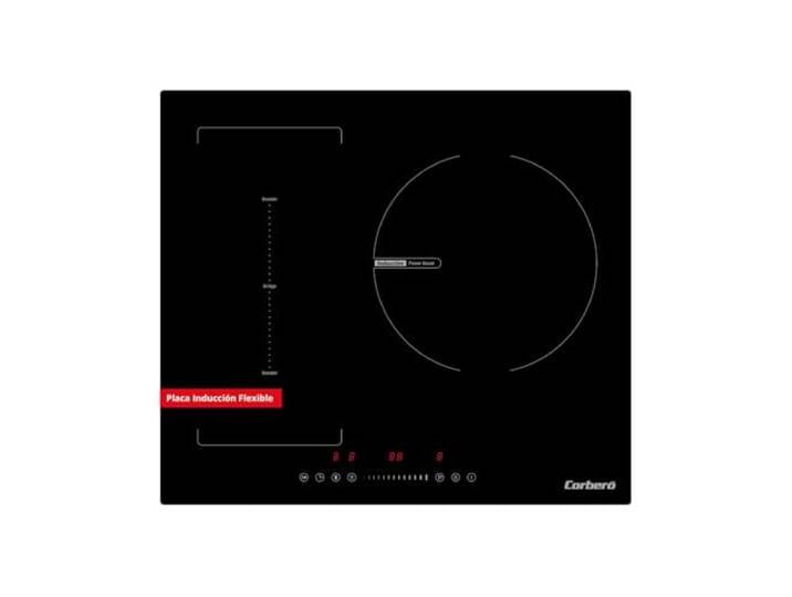 Corberó CCIG373FLEX Induktionskochfeld, 60 cm, 3 Zonen mit Flexzone, 7200 W, Touch-Steuerung, Slider, 9 Stufen, Booster, Timer, schwarzes Glas