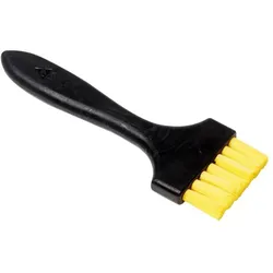 Wolfgang Warmbier Flachbürste hart, gelbe Nylonborsten, ESD, Breite 50 mm, Reinigungsutensil, Gelb