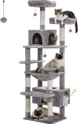 Inspire Curations SkyClimb Multi Level Cat Tree Tower amt0204gy xl