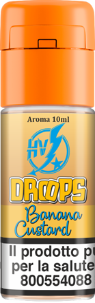 Flavourart Banana Custard Drops High Voltage Aroma Concentrato 10ml Crema Vaniglia Banana