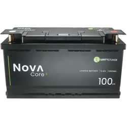 WATTSTUNDE NOVA Core2 100Ah LiFePO4 12,8V, BMS 200A, CAN-Bus mit 0% MwSt nach §12 Abs. 3 UstG