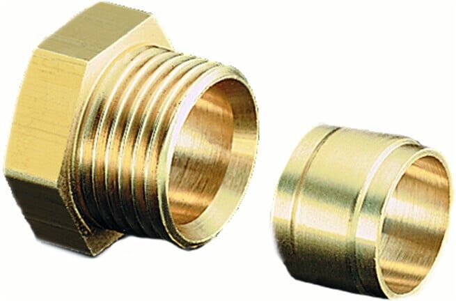 Raccord à compression OV MS 8mm pour filtre à deux conduites et Flexo-Bloc ; Oventrop (2127051)