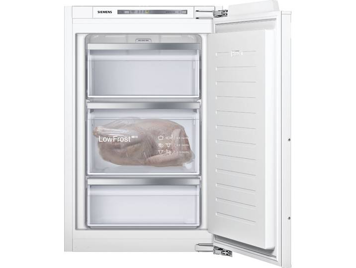 SIEMENS Einbaugefrierschrank GI21VADE0 , Energieeffizienz: E, weiß, B:55,8cm H:87,4cm T:54,5cm, Gefrierschränke, Low Frost: geringere Eisbildung & schnelleres Abtauen, Einbaugefrierschrank