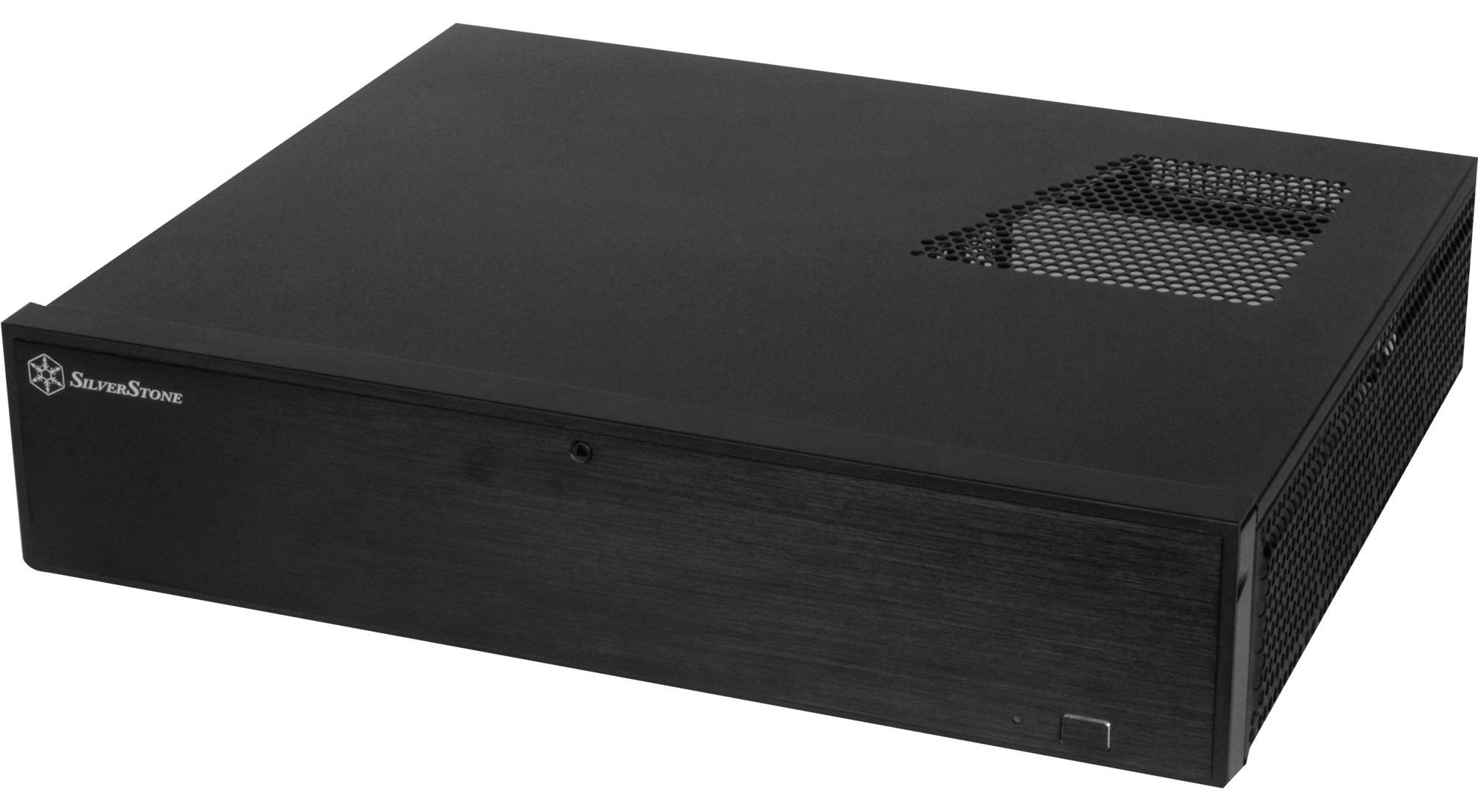 Silverstone ML04, HTPC, PC, Schwarz, micro ATX, Mini-DTX, Mini-ITX, Metall, Heimbüro