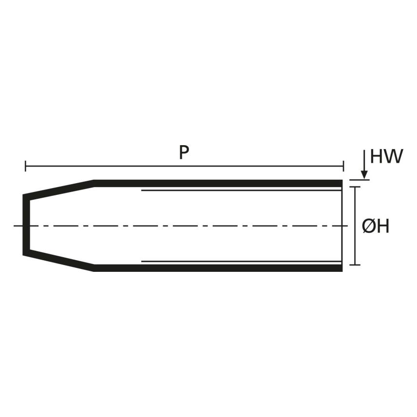 HellermannTyton Endkappe 1615-1-B8W-PEX-BK (416-15035)